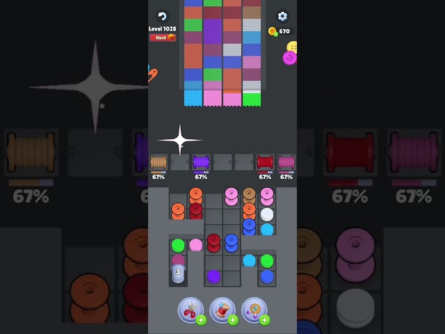 Knit Out Level 1028: Knit Out Game Level 1028