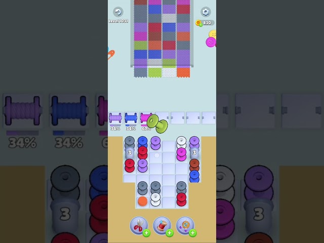 Knit Out Level 1031: Knit Out Game Level 1031