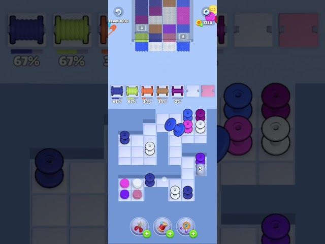 Knit Out Level 1036: Knit Out Game Level 1036