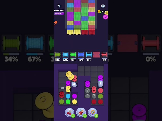 Knit Out Level 1042: Knit Out Game Level 1042