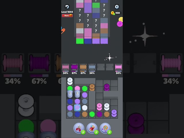 Knit Out Level 1044: Knit Out Game Level 1044