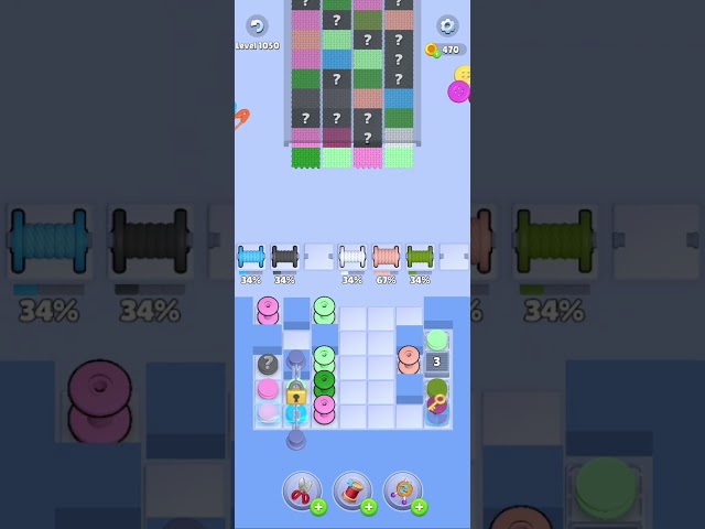 Knit Out Level 1050: Knit Out Game Level 1050