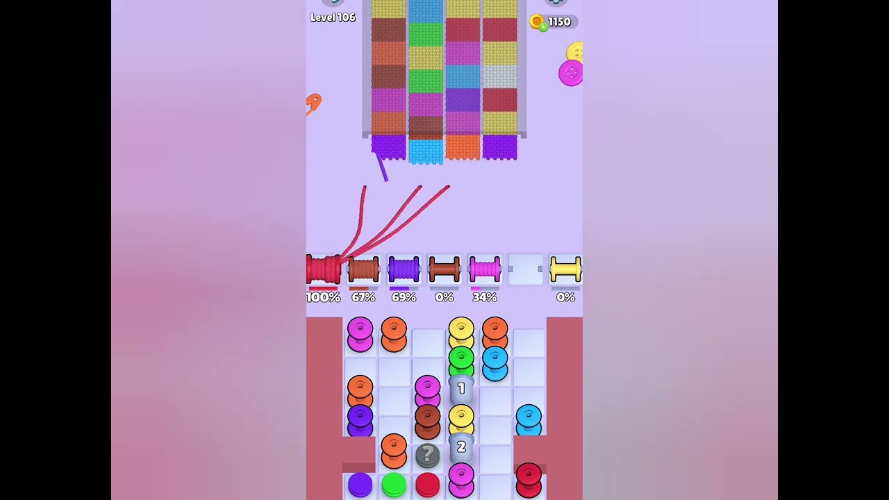 Knit Out Level 106: Knit Out Game Level 106