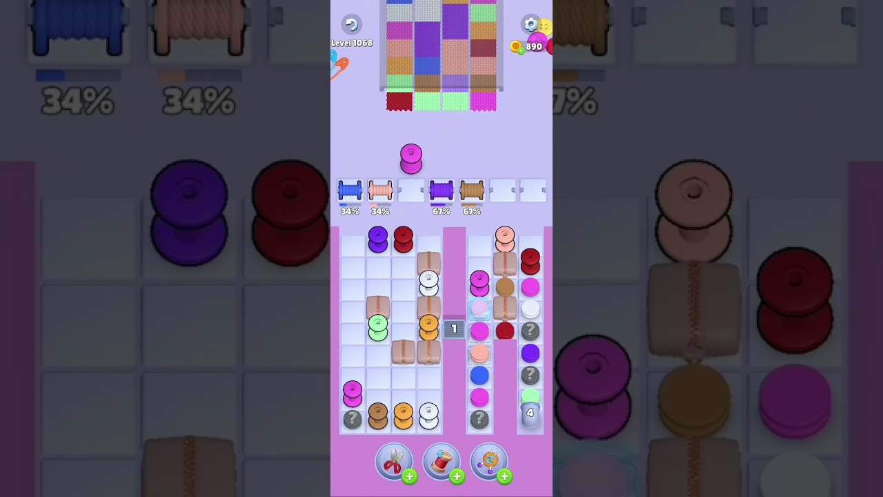 Knit Out Level 1068: Knit Out Game Level 1068