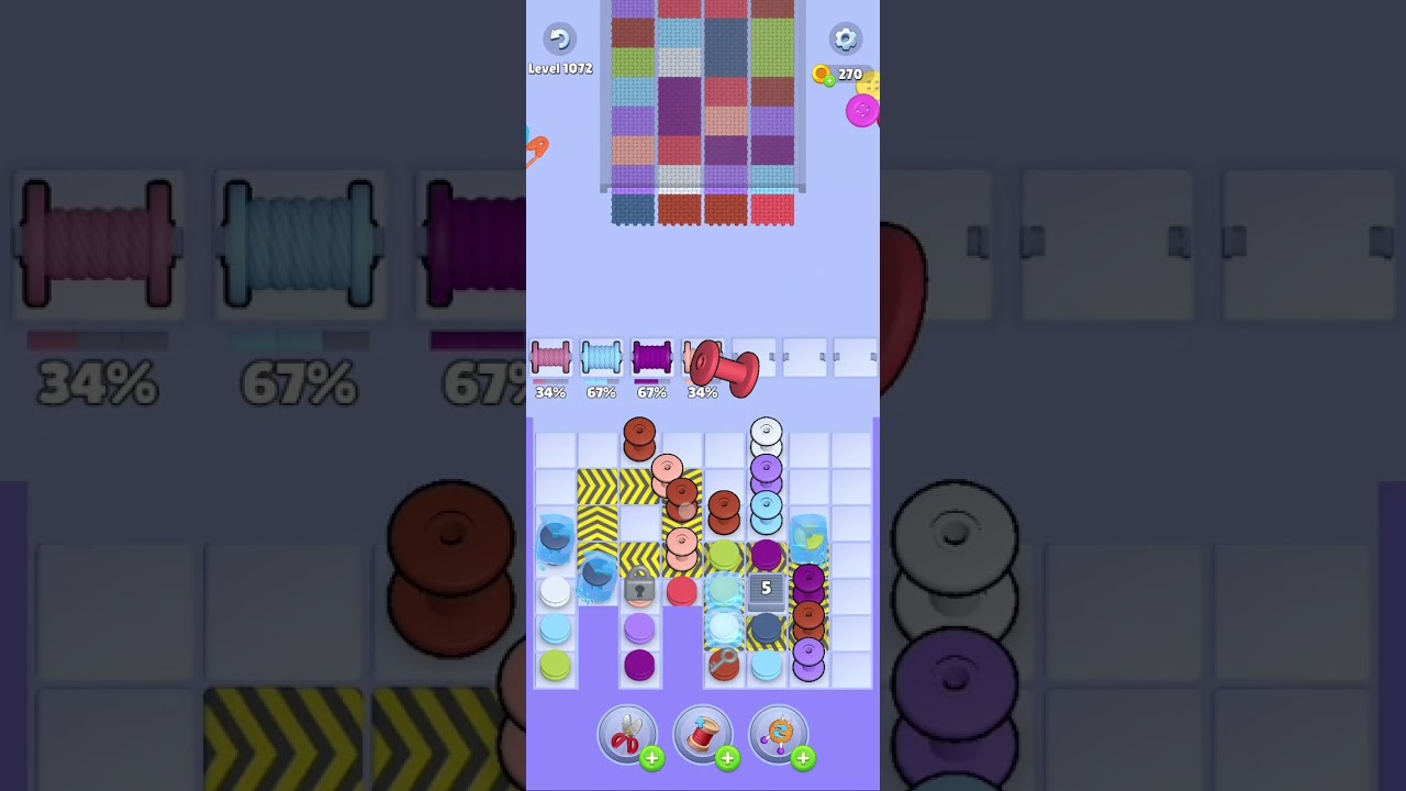 Knit Out Level 1072: Knit Out Game Level 1072
