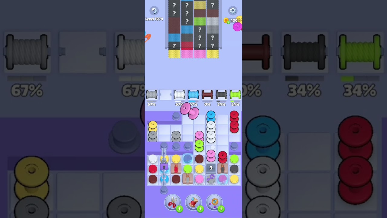 Knit Out Level 1074: Knit Out Game Level 1074