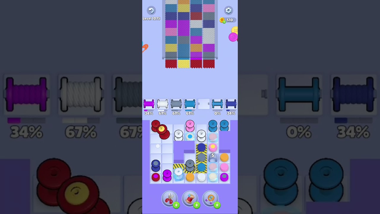 Knit Out Level 1075: Knit Out Game Level 1075