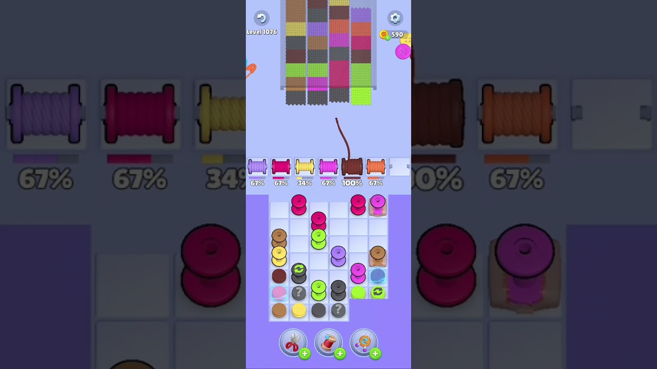 Knit Out Level 1076: Knit Out Game Level 1076