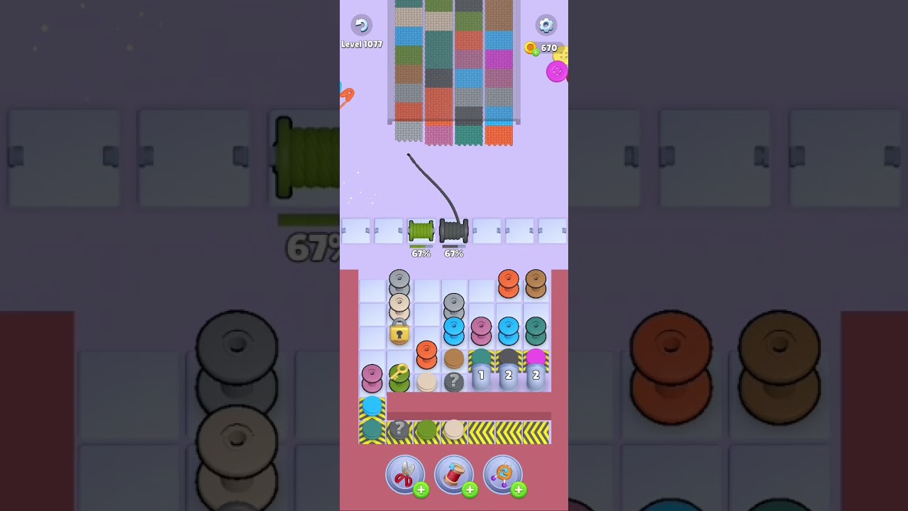 Knit Out Level 1077: Knit Out Game Level 1077