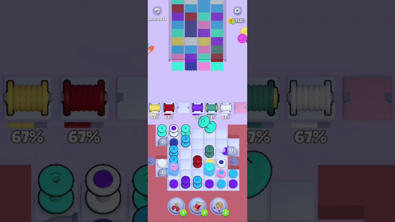 Knit Out Level 1078: Knit Out Game Level 1078