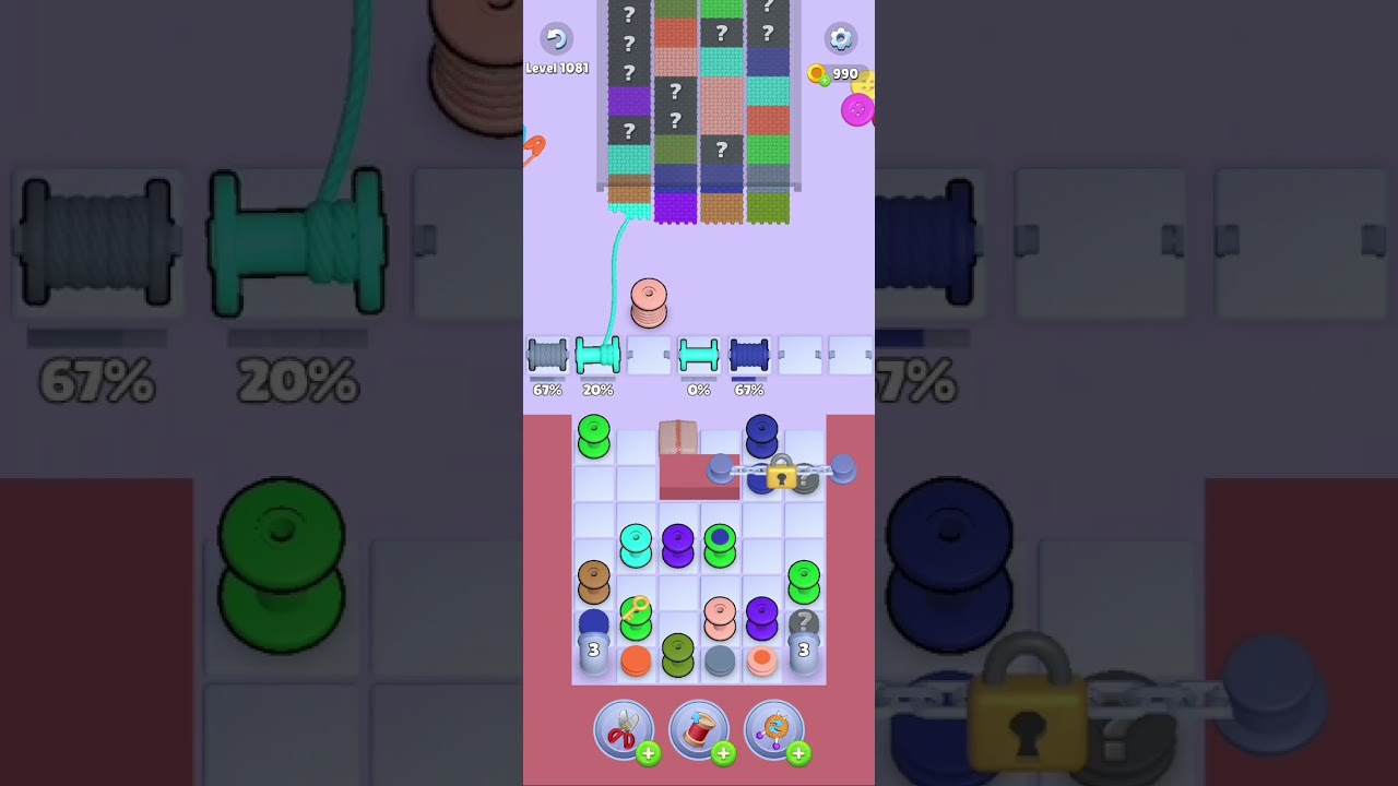 Knit Out Level 1081: Knit Out Game Level 1081