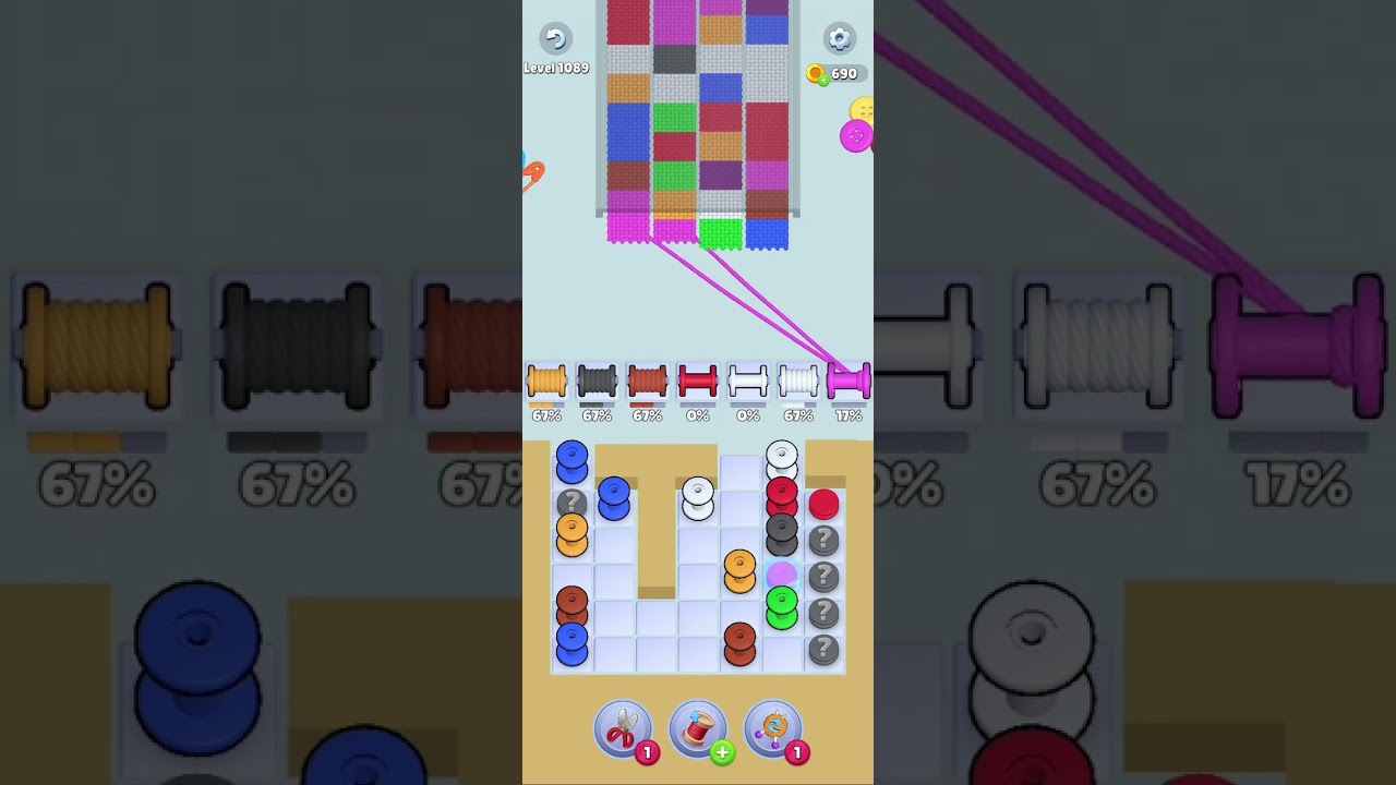 Knit Out Level 1089: Knit Out Game Level 1089
