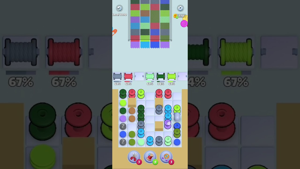 Knit Out Level 1090: Knit Out Game Level 1090