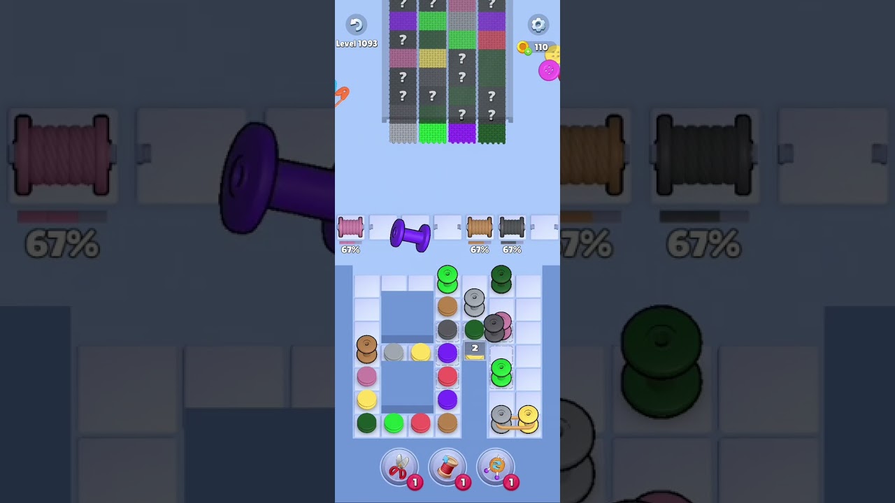 Knit Out Level 1093: Knit Out Game Level 1093