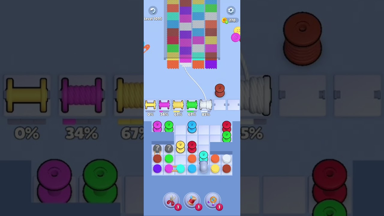 Knit Out Level 1095: Knit Out Game Level 1095