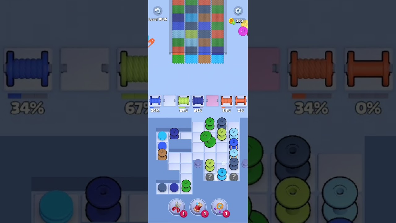 Knit Out Level 1096: Knit Out Game Level 1096