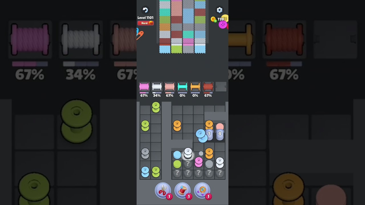 Knit Out Level 1101: Knit Out Game Level 1101