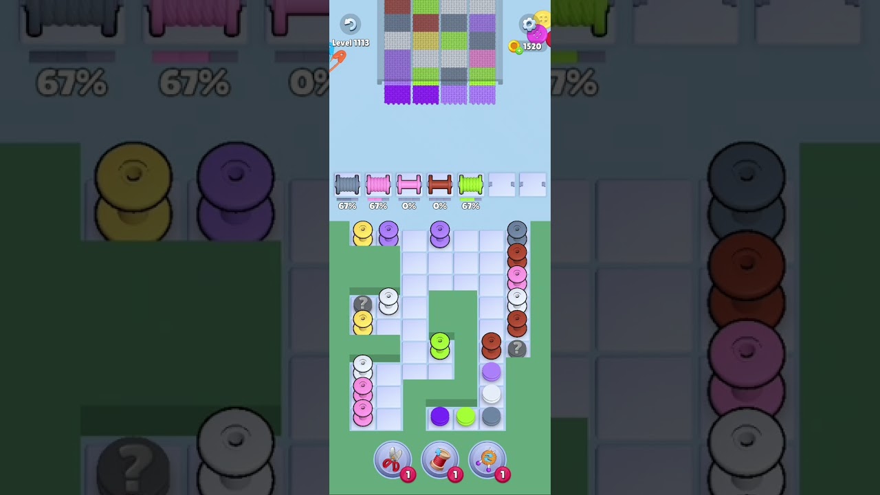 Knit Out Level 1113: Knit Out Game Level 1113