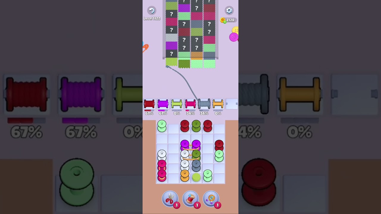 Knit Out Level 1122: Knit Out Game Level 1122
