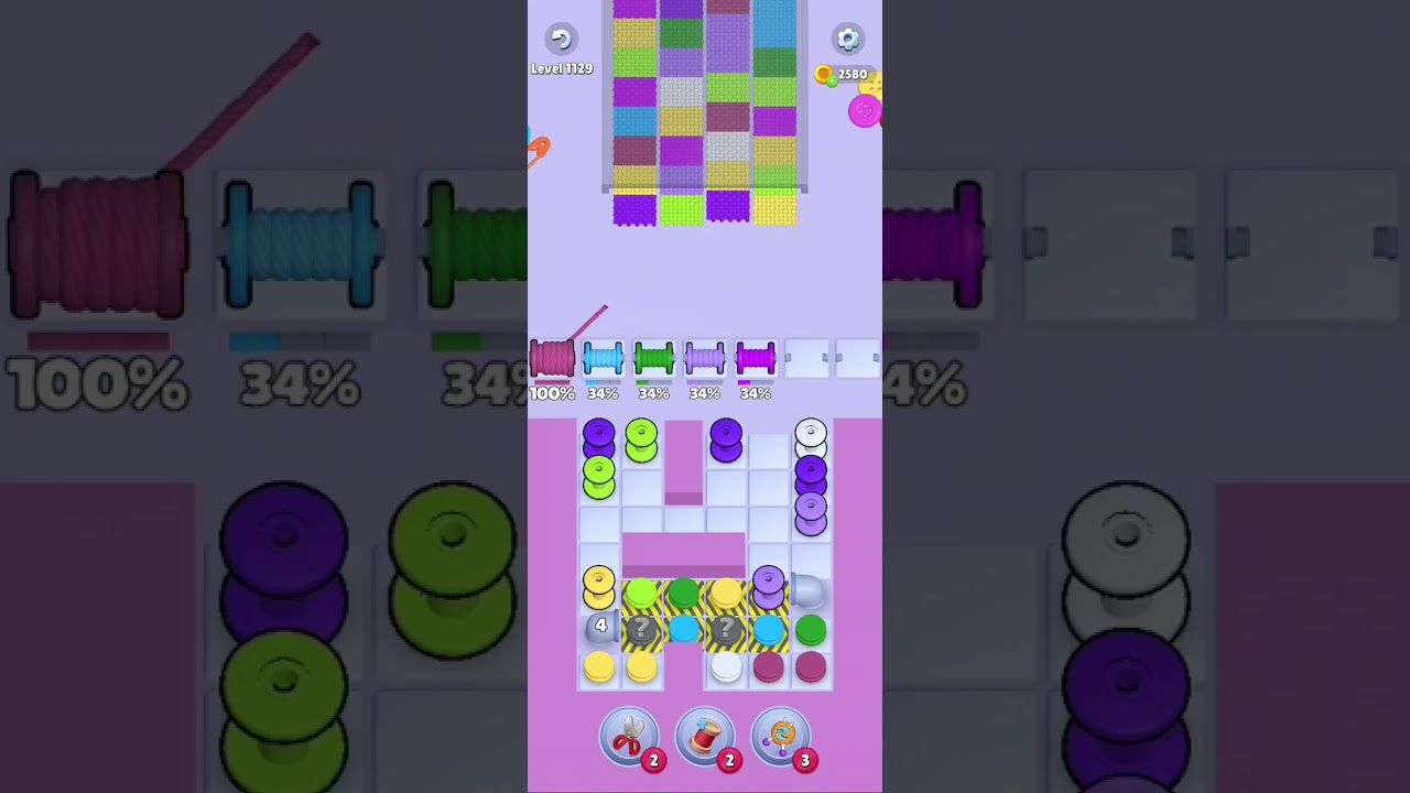Knit Out Level 1129: Knit Out Game Level 1129
