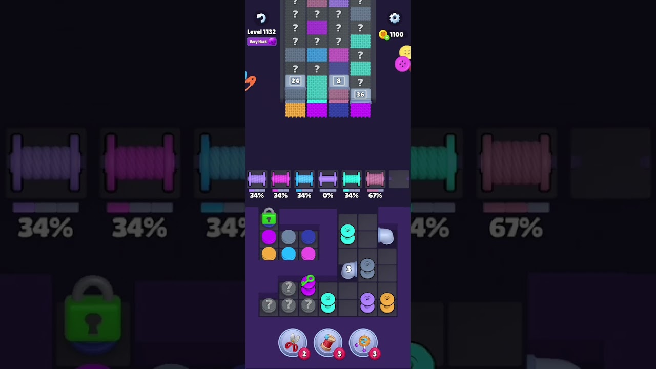 Knit Out Level 1132: Knit Out Game Level 1132