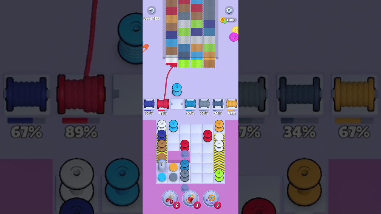 Knit Out Level 1135: Knit Out Game Level 1135