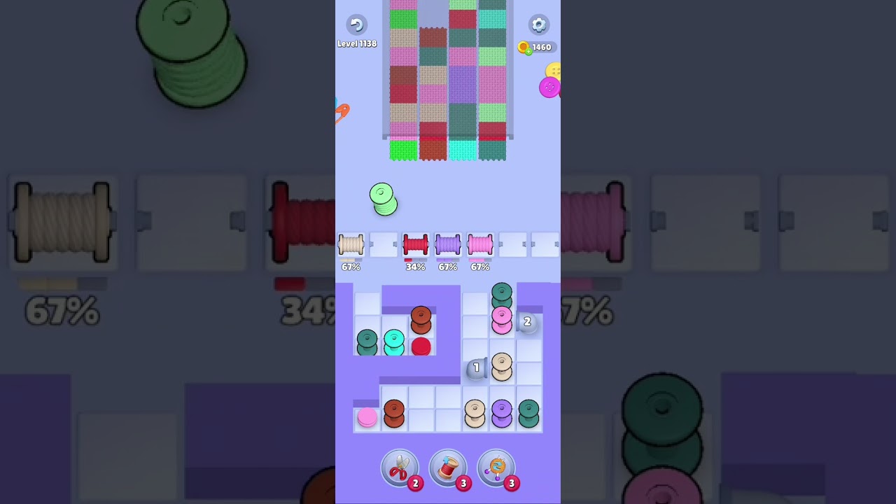 Knit Out Level 1138: Knit Out Game Level 1138