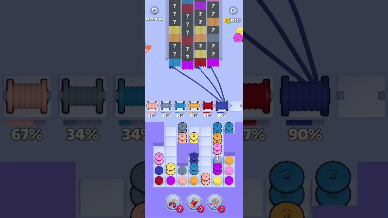 Knit Out Level 1145: Knit Out Game Level 1145