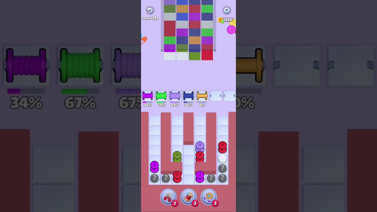 Knit Out Level 1147: Knit Out Game Level 1147