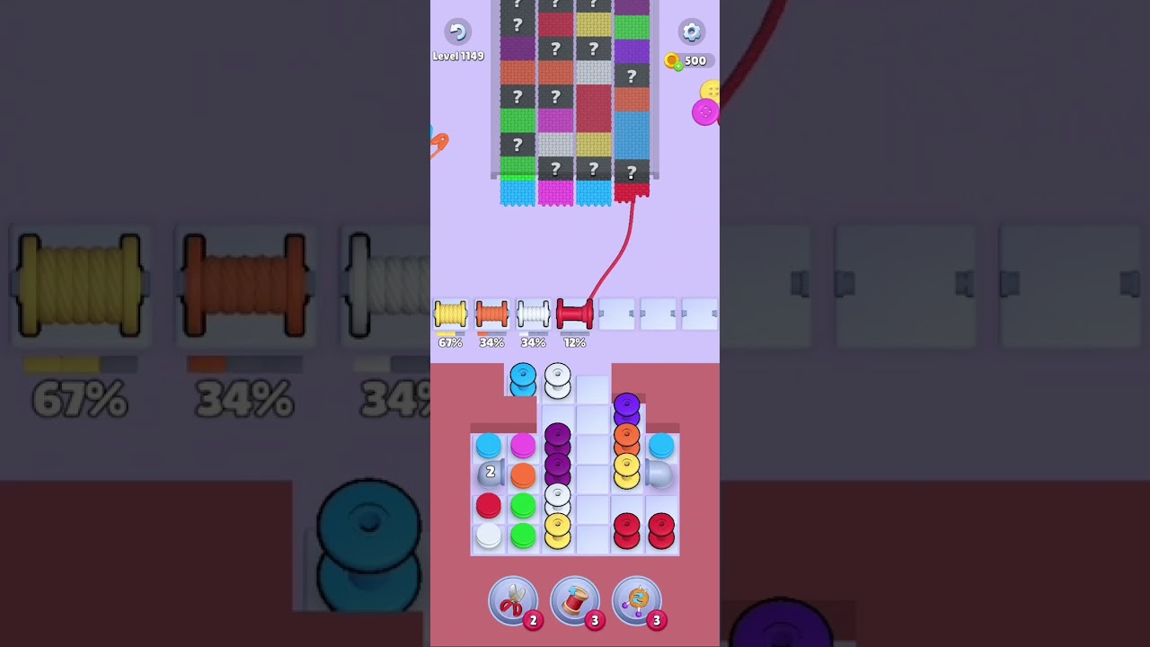 Knit Out Level 1149: Knit Out Game Level 1149