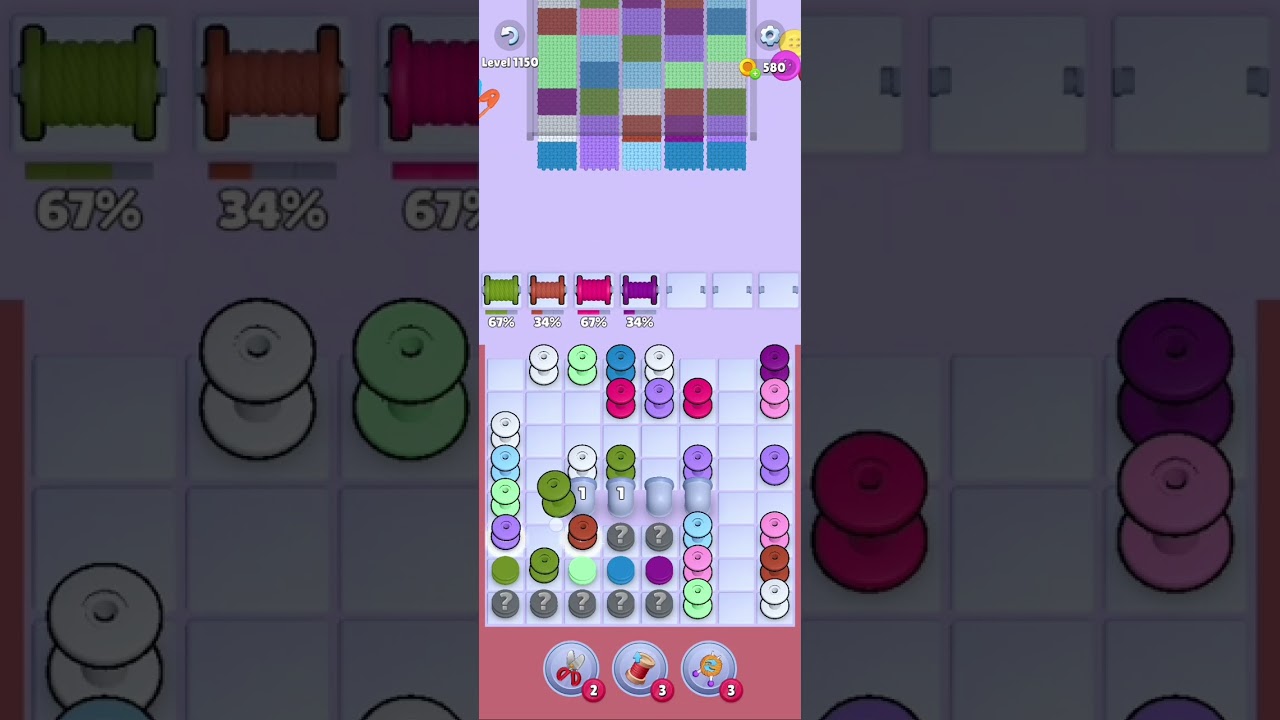 Knit Out Level 1150: Knit Out Game Level 1150