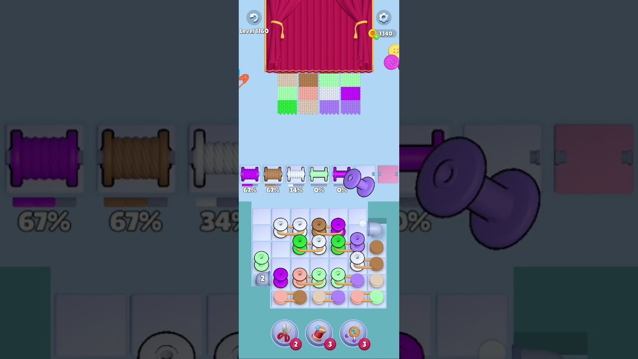 Knit Out Level 1160: knit Out Game Level 1160