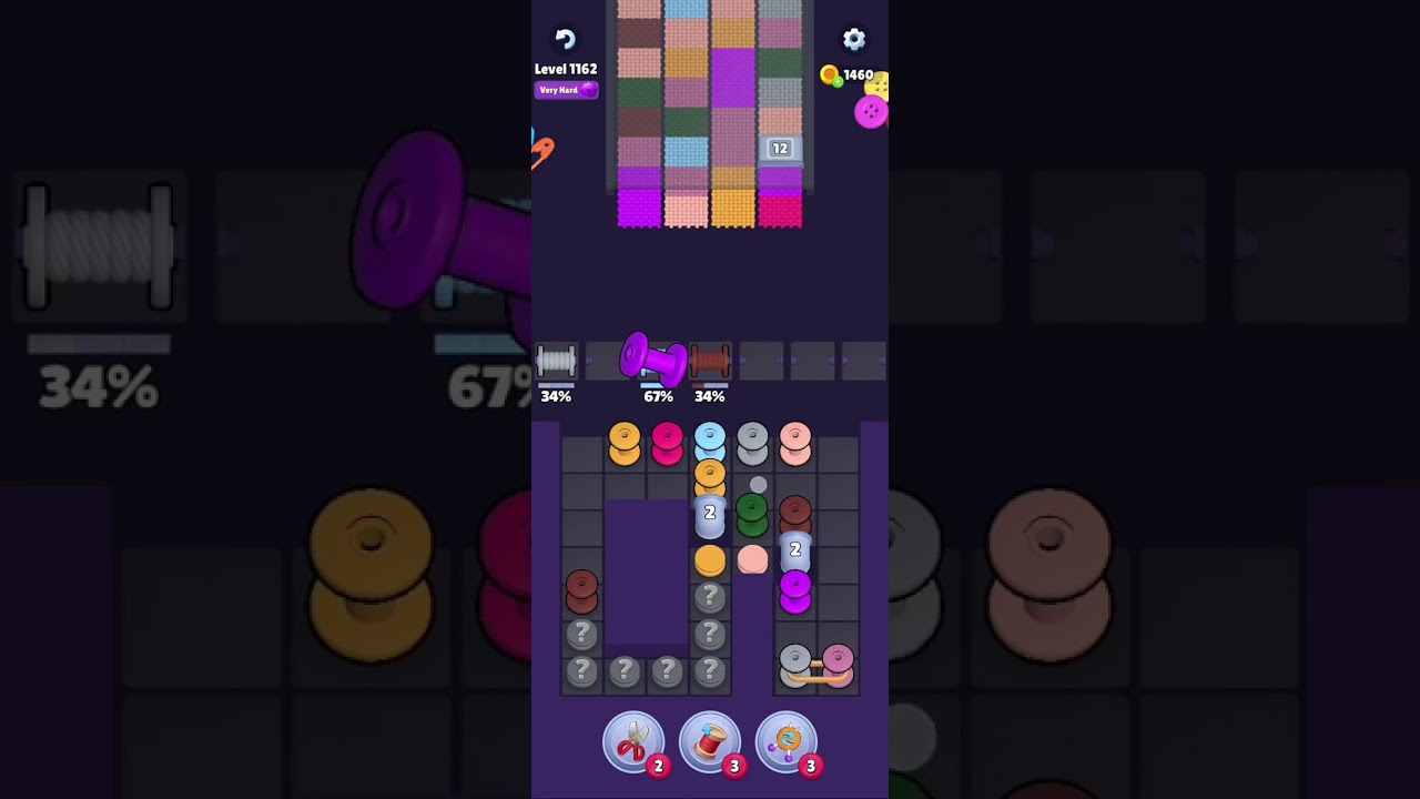 Knit Out Level 1162: Knit Out Game Level 1162