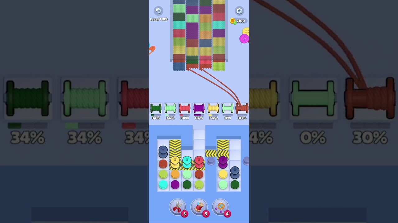 Knit Out Level 1189: Knit Out Game Level 1189