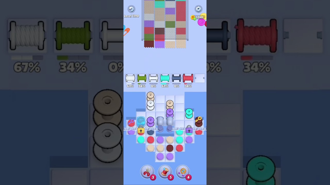 Knit Out Level 1190: Knit Out Game Level 1190