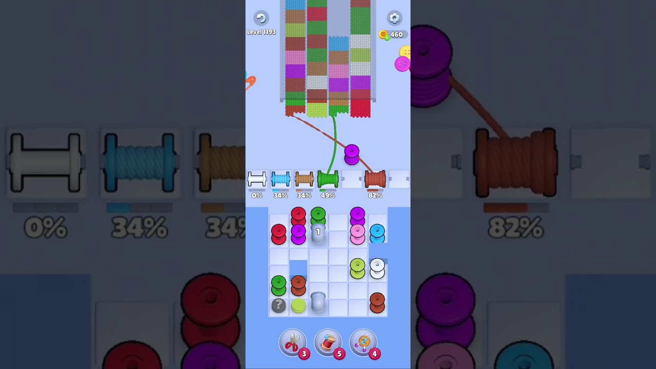Knit Out Level 1193: Knit Out Game Level 1193