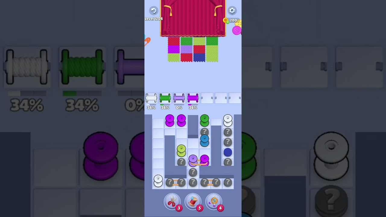 Knit Out Level 1204: Knit Out Game Level 1204