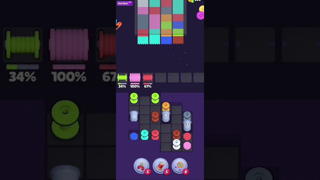 Knit Out Level 1206: Knit Out Game Level 1206