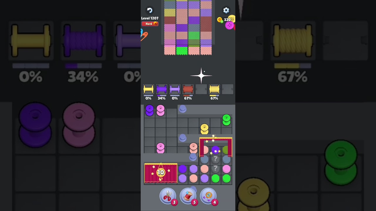 Knit Out Level 1207: Knit Out Game Level 1207