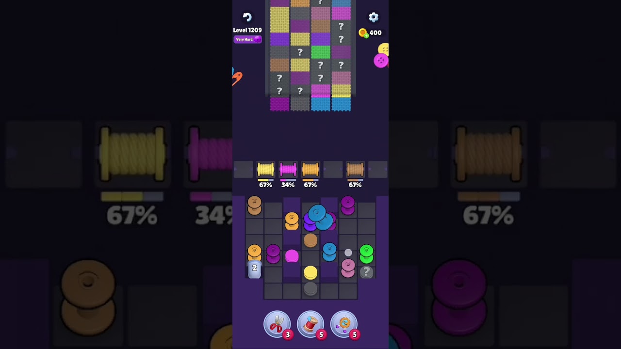 Knit Out Level 1209: Knit Out Game Level 1209