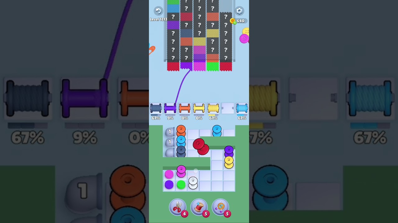Knit Out Level 1213: Knit Out Game Level 1213