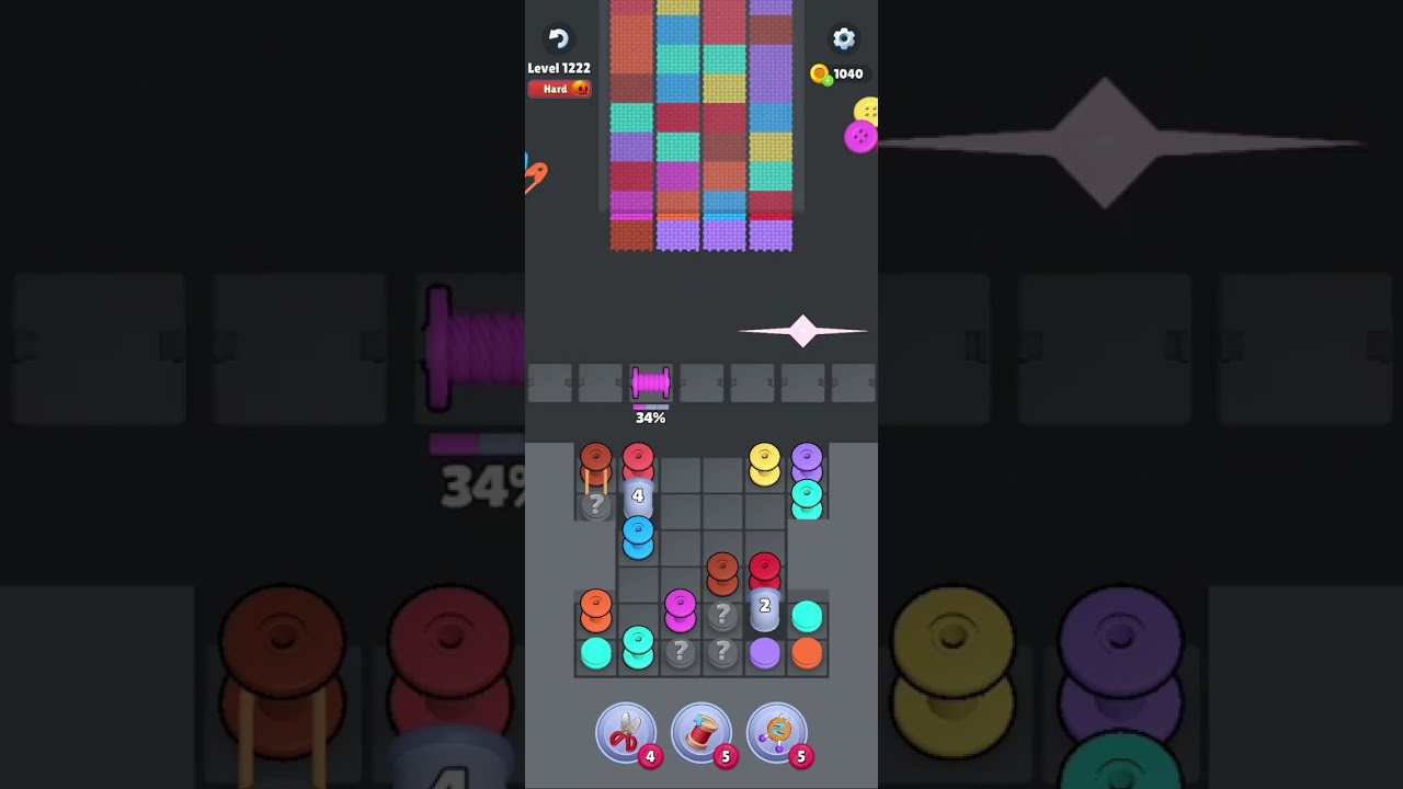 Knit Out Level 1222: Knit Out Game Level 1222