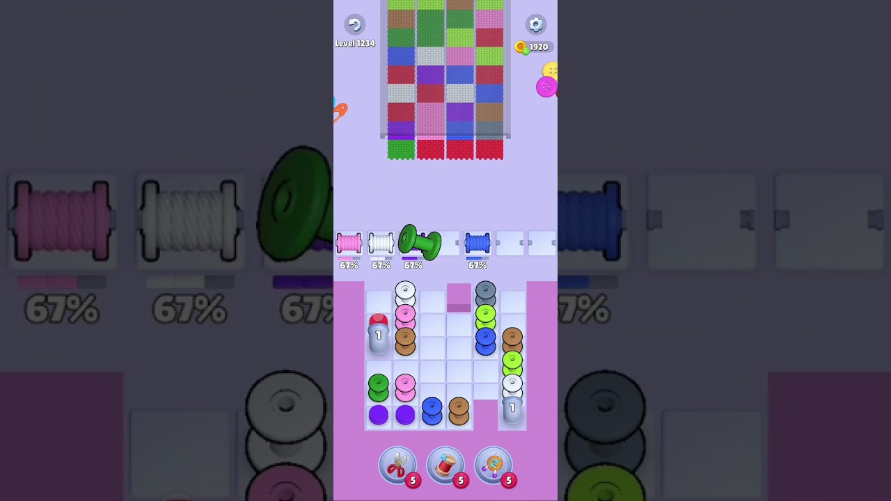 Knit Out Level 1234: Knit Out Game Level 1234