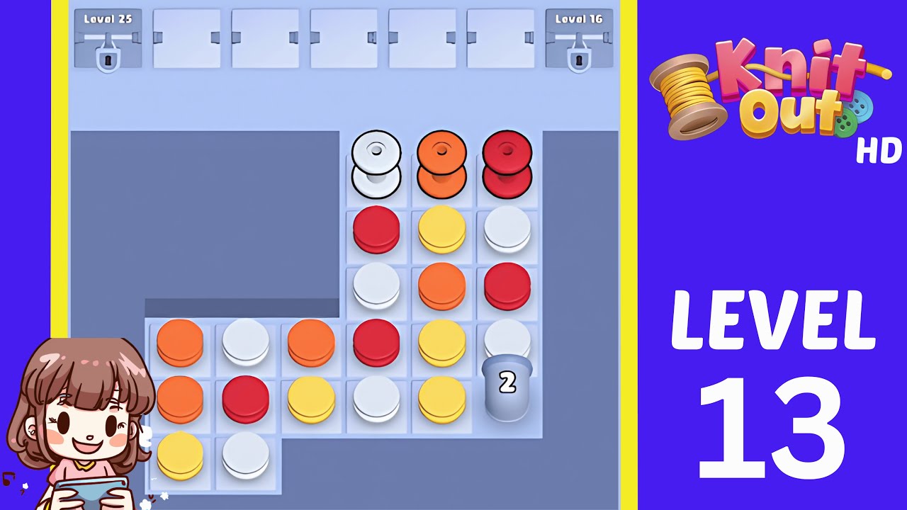 Knit Out Level 13: Knit Out Game Level 13