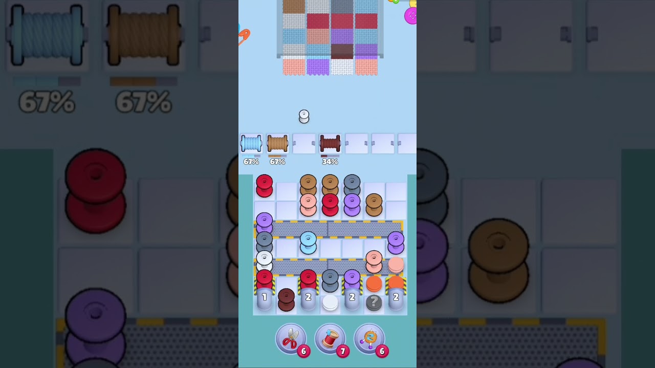 Knit Out Level 1324: Knit out game level 1324