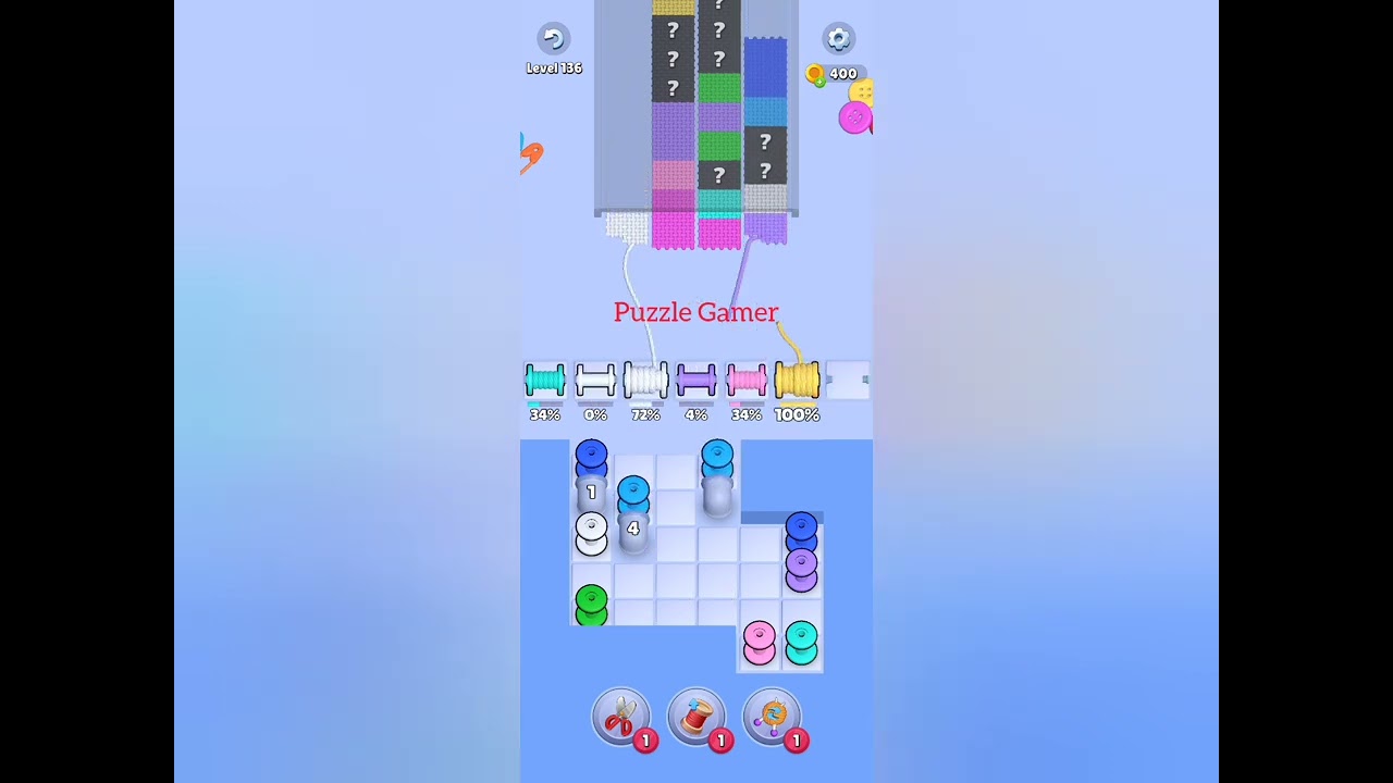 Knit Out Level 136: Knit Out Game Level 136