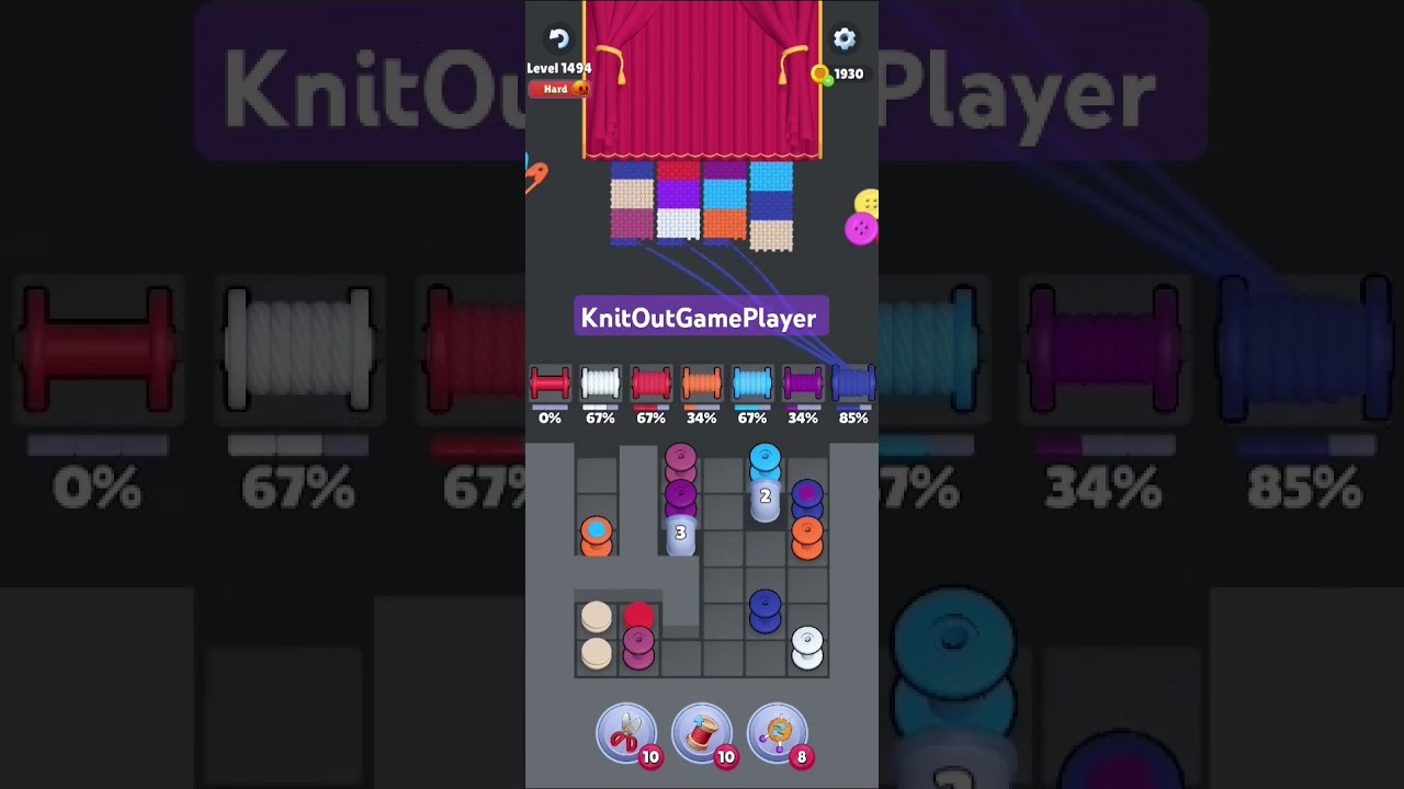Knit Out Level 1494: Knit Out Game Level 1494