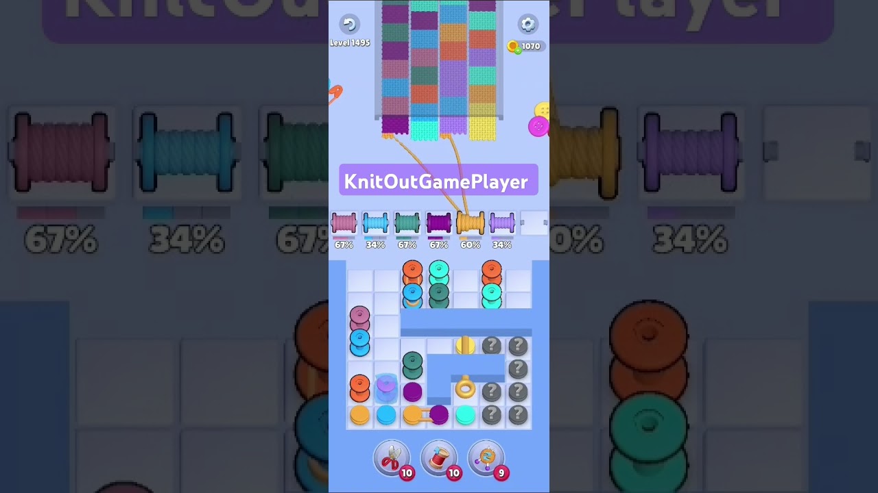 Knit Out Level 1495: Knit Out Game Level 1495