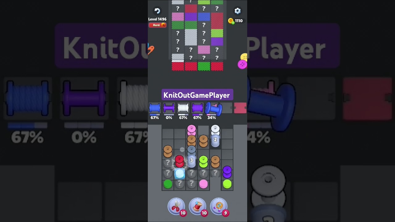 Knit Out Level 1496: Knit Out Game Level 1496