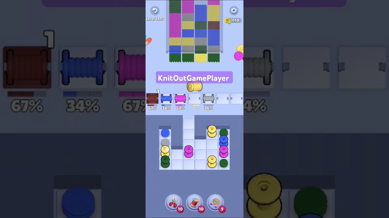 Knit Out Level 1497: Knit Out Game Level 1497